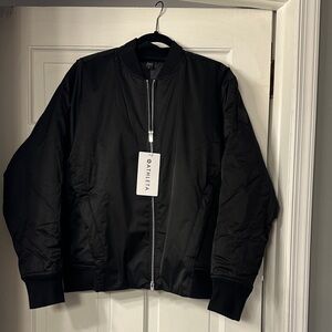 Athleta Women's Black Bomber Jacket